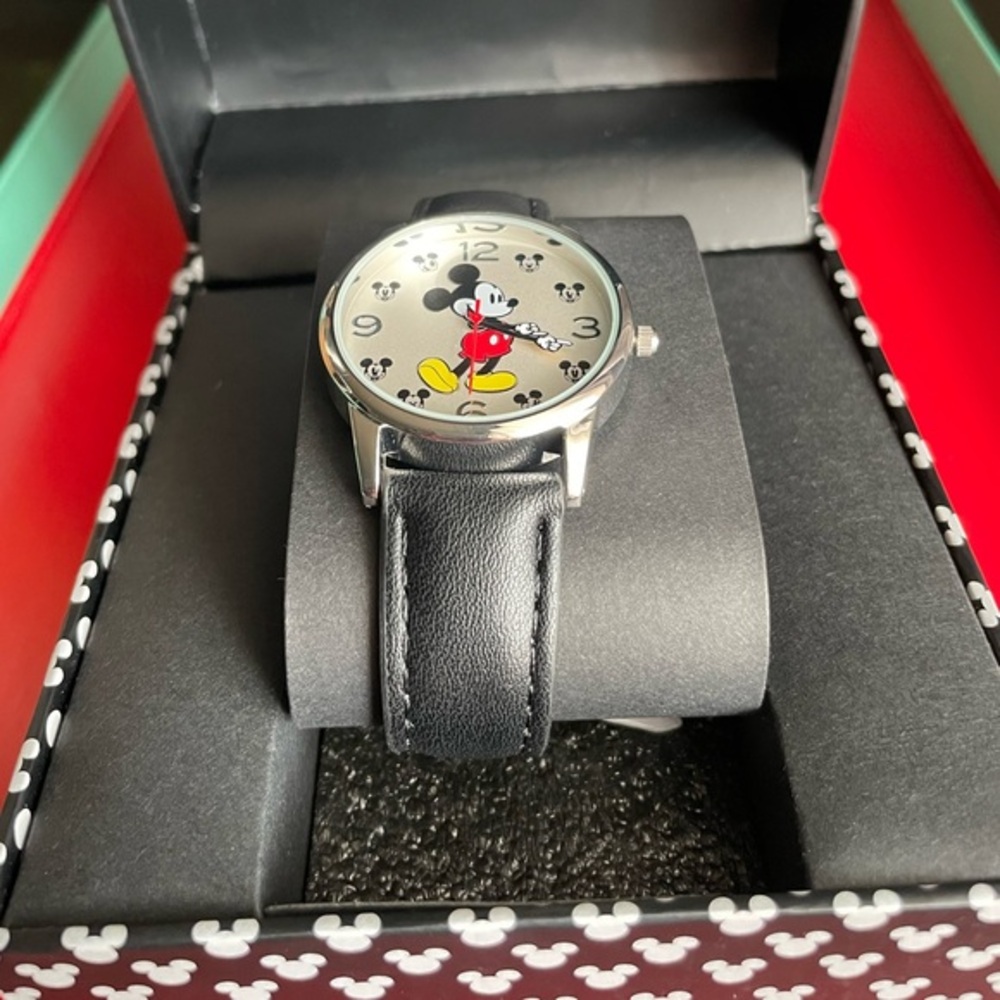Disney Black and Silver Mickey Mouse Watch